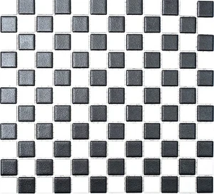 Mosaik Fliese Keramik schwarz weiß antirutsch Wand Boden 18-0305-R10_b | 1 Matte - Bild 1 von 4