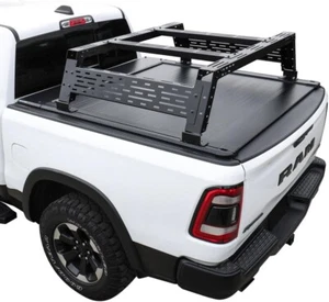 Auto Retractable Hard Tonneau Cover +Rack03 For 2020-2025 Jeep Gladiator 5ft Bed - Picture 1 of 17