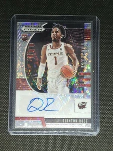 2020 Panini Prizm Draft Picks QUINTON ROSE RC #PA-QR AUTO SILVER DISCO PRIZM - Bild 1 von 2