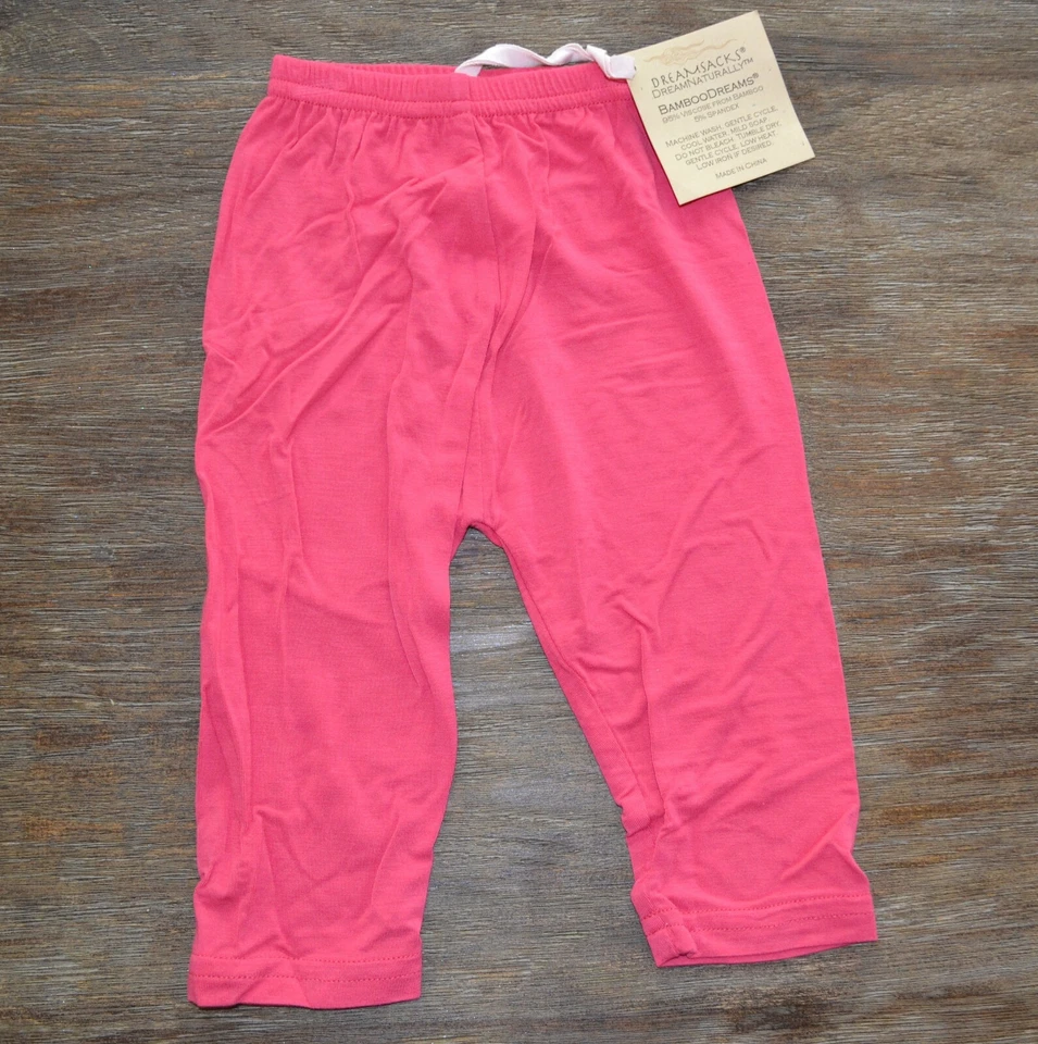 Dreamsacks BambooDreams Pink Baby Pants, Small, 3-6 Months - Image 1 of 1