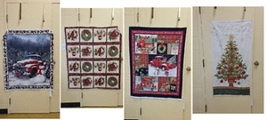 4 christmas Panels Red Truck - Christmas Tree - Red truck collage - collage - Picture 1 of 5