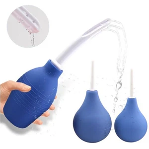 Male Anal Vaginal Bulb Douche Enema Rectal Colonic Irrigation Syringe Cleaner - Picture 1 of 10