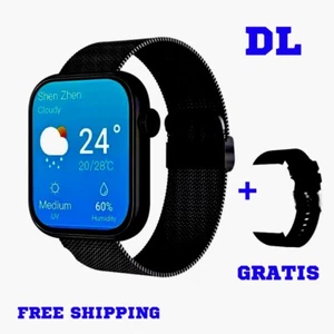 Smartwatch for Women, Perfect For A Gift, black metal band with gratis - Zdjęcie 1 z 1