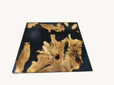 24" Epoxy Resin River Center Table Top Handmade Wood Home Decor - Image 1 of 2