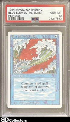 REVISED BLUE ELEMENTAL BLAST PSA 10 1994 Magic The Gathering MTG GEM MT - Image 1 of 2