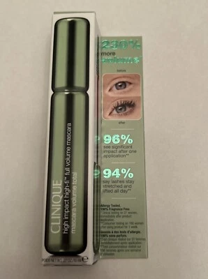CLINIQUE HIGH IMPACT FULL VOLUME MASCARA #02 INTENSE BLACK BROWN 0.27oz - Image 1 of 4