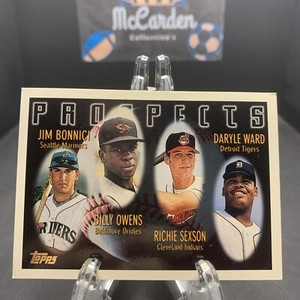 1996 Topps Prospects Richie Sexson Jim Bonnici Billy Owens Daryle Ward Rookie RC