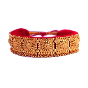 Uttarakhandi Kumauni enchapado en oro artificial Pahadi Guloband para mujer - Paquete de 1 - Imagen 1 de 2
