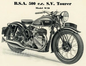 VINTAGE BSA 500 MOTORCYCLE ADVERTISING A4 POSTER PRINT - Picture 1 of 1