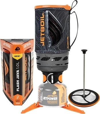 Jetboil Flash 1.0L Java Kit Coffee Press & New 1 Step Auto Ignition for Camping - Image 1 of 4