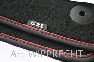 Original VW Golf 7 5G GTI Fußmatten schwarz/rot Velours Textilmatten Design OEM - Bild 1 von 3