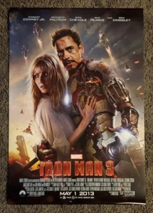 Iron-Man 3 27x40 1-Sheet DS Movie Poster Double sided MINT MARVEL Avengers - Picture 1 of 7