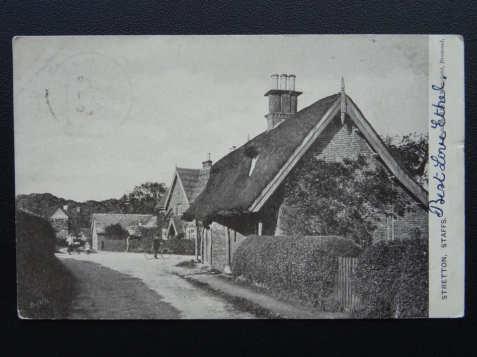 Staffordshire STRETTON School Ln Gailey c1905 Postcard by J.Wakefield of Brewood - Image 1 of 2