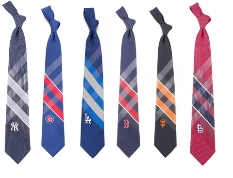 MLB Men's WP Grid Neck Tie by Eagle Wings Cover