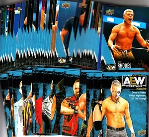 2021 Upper Deck AEW 1st Edition Complete Set WITH 40 Card MAIN FEATURES SET - Picture 1 of 2