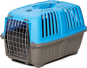Pet Carrier: Hard-Sided Dog Carrier, Cat Carrier, Small Animal Carrier in Blue|