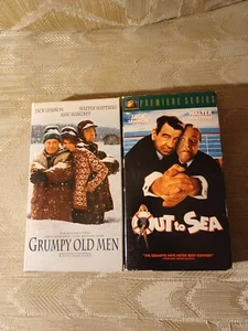 2 VHS Grumpy Old Men Out To Sea PG-13 Jack Lemmon Walter Matthau Lot 1990s - Picture 1 of 11