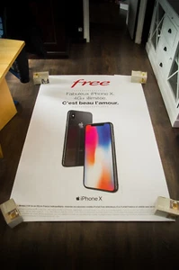 Apple iPhone X 📱 Großes Französisches Vintage Werbung Mode Poster Original - Bild 1 von 7