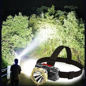 Super Bright LED Headlamp Rechargeable Flashlight Head Light Spotlight Torch New - Picture 1 of 13