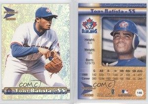 2000 Pacific Prism Silver Woodgrain Tony Batista #146