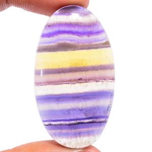 Natürlicher Fluorit ovale Form Cabochon lose Edelstein 73,5 ct. 43 x 24 x 7 mm EE-35843 - Bild 1 von 1