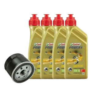 TAGLIANDO MOTO GUZZI 1400 2017 CASTROL 10W40 FILTRO OLIO ORIGINALE MOTO GUZZI - Imagen 1 de 5