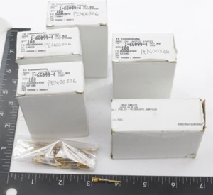 (720) TE Socket Terminal 1-66099-4 Standard Circular Gold Plate - Crimp USA NEW - Picture 1 of 4