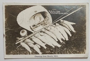 RPPC Fishing Tackle & Catch  Greetings from Mesick Michigan MI - Picture 1 of 3