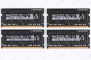 Apple OEM Ram Hynix 16GB (4x4GB) DDR3L-1600 PC3L-12800S soDimm Memory - Picture 1 of 2