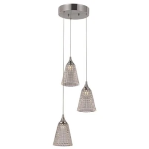 BEL-AIR LIGHTING 15-Watt Polished Chrome Integrated LED Pendant - Picture 1 of 1