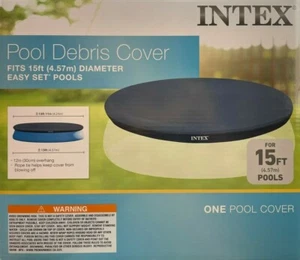 Intex - 28023E - 15-Foot Diameter Pool Cover - Blue - Picture 1 of 4