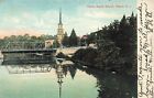 Pocztówka ~ Phenix, Rhode Island, widok przez rzekę w kościele baptystów - 1907