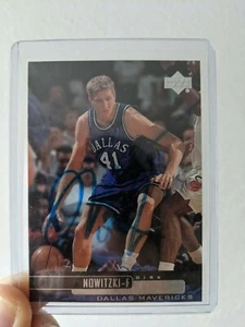 Dirk Nowitzki Autographed 1999 Upper Deck 2nd Year Base Card Dallas Mavericks - Picture 1 of 2