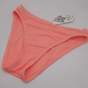 BECCA Women's Medium Color Code High Waist Bikini Bottom Sherbet Orange M - Picture 1 of 8