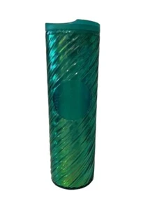Bastón de caramelo Starbucks Green Swirl 2022 invierno Navidad vaso 16 oz - Imagen 1 de 7