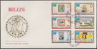 BELIZE Sc # 820-1a-c FDC of 6 DIFF for AMERIPEX '86 WORLD STAMP EXPO