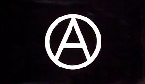 ANARCHIE FLAGGE 3 X 2 Anarchistischer Protest SCHWARZ BLOCK PUNK - Bild 1 von 1