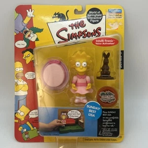Vtg Playmates The Simpsons SUNDAY BEST LISA Figure World of Springfield Series 9 - Picture 1 of 10