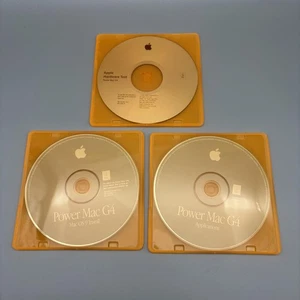 Vintage Apple Power Mac G4 Mac OS 9 Install Applications Hardware Test 3 CD Set - Picture 1 of 24