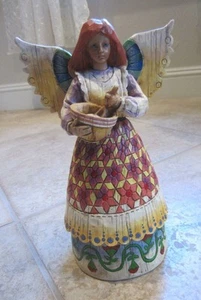 JIM SHORE 9" figurine ANGEL of CONTENTMENT baker mixing bowl B108923 - Picture 1 of 7