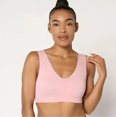 Sujetador Breezies Jacquard Sin Costuras Espalda Suavizante Sin Alambres Reliquia Rosa Talla 2X Foto 1 de 4