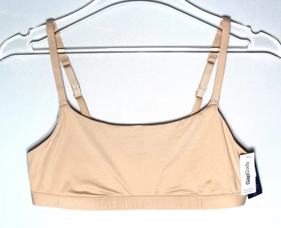 Bralette GAP BODY Super Stretch Scoop Nk Talla Pequeña Rosa Neutro Minorista $34 Foto 1 de 2