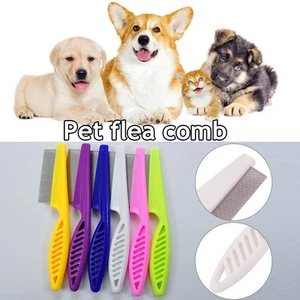 Pet Hair Comb Stainless Steel Flea Lice Combs For Dog Cat Grooming UK . - Picture 1 of 15