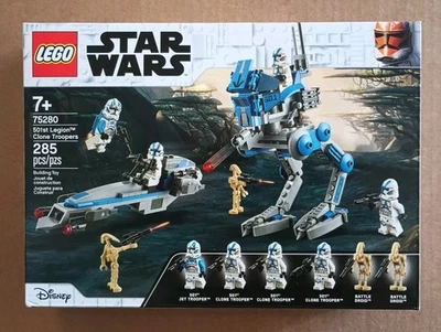 LEGO Star Wars 75280 501st Legion Clone Troopers Juego Retirado Nuevo En Caja Sellada Foto 1 de 4