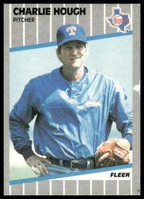 Charlie Hough 1989 Fleer #522 Texas Rangers - Image 1 of 2