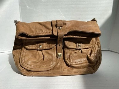 Bolso de hombro vintage Henri Bendel marrón tostado hobo para mujer mediano Foto 1 de 4