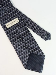 Pronto Uomo 100% Seide Krawatte Herren Krawatte Geometrisches Muster - Bild 1 von 5