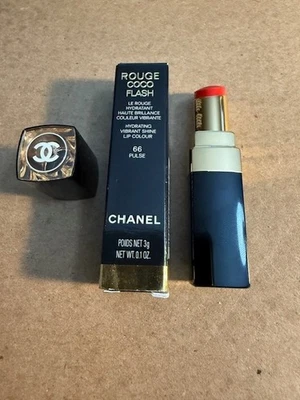 CHANEL ROUGE COCO FLASH Hidratante Vibrante Brillo Color de Labios 66 Pulsos Nuevo en Caja Envío Gratis Foto 1 de 4