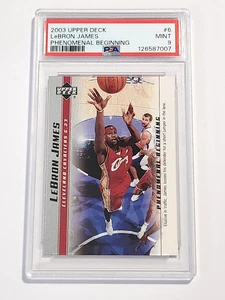 2003 UPPER DECK LEBRON JAMES PHENOMENAL BEGINNING #6 PSA 9 - Picture 1 of 2