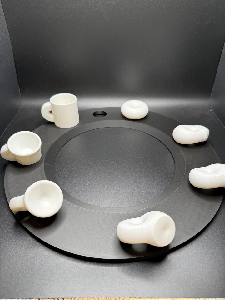 Taza Topology Joke 30cm Diámetro - Divertida Taza de Café Matemáticas con Donut y Café Foto 1 de 4